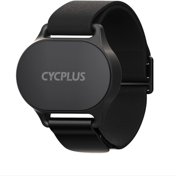CYCPLUS Heart Rate Monitor Armband,Bluetooth 5.1 ANT+ HR Monitor with HR Zone LED Indicator, IP67 Waterproof, Use for Running Cycling Gym and Other Sports (2025 Upgraded Model)