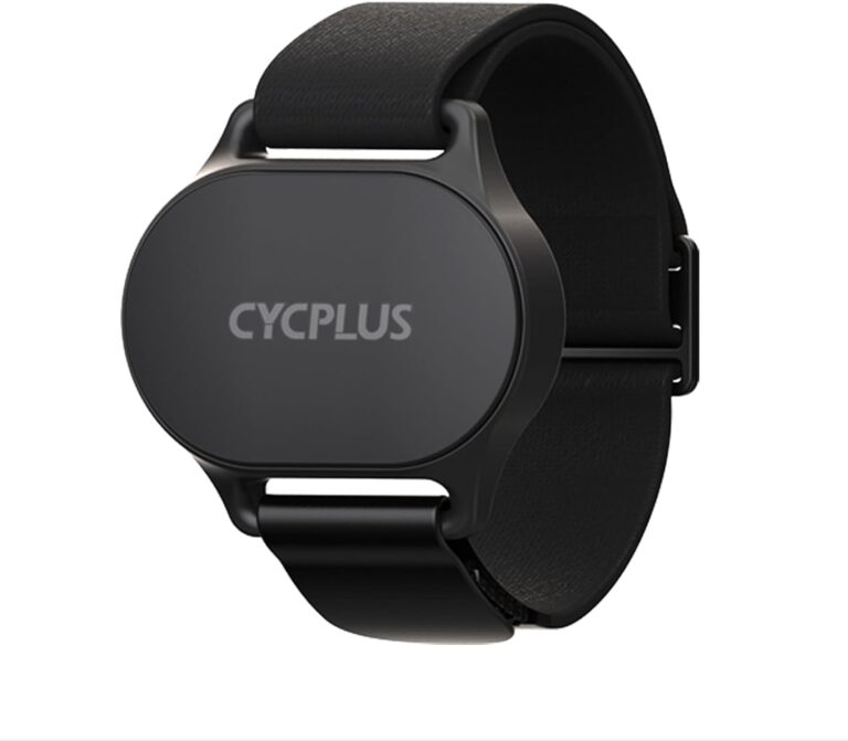 CYCPLUS Heart Rate Monitor Armband,Bluetooth 5.1 ANT+ HR Monitor with HR Zone LED Indicator, IP67 Waterproof, Use for Running Cycling Gym and Other Sports (2025 Upgraded Model)
