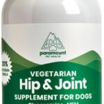 Paramount Pet Health Plant-Based Liquid Glucosamine for Dogs, 1600mg Joint Support Chondroitin, MSM & Omega 3-6-9, Shellfish-Free Dog Arthritis Supplement for Mobility & Flexibility Made in USA 16 oz