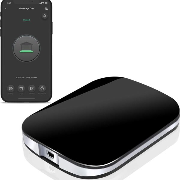 Smart WiFi Garage Door Opener Remote,Work with Amazon Alexa,Google Assistant,Siri,iPhone, Android,Open and Close Garage Door from Anywhere,Only 2.4GHZ,No Hub Needed