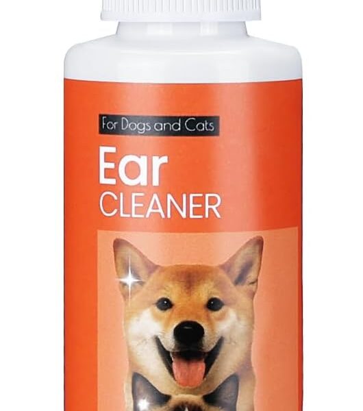 FlowFish Pet Ear Cleaner for Dogs Ear Infection Treatment, No-irritating Dog Ear Cleaner Solution for Treat Dog Ear Infection at Home with Gentle Caring [1.69 FL.OZ]