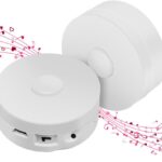 195 Seconds Message Voice Recorder, Voice Recording Button Record Custom Messages for Crafts, Stuffed Bear, Baby Doll,Pillow and Xmas Halloween New Year Birthday Presents White-2P