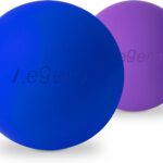Massage Lacrosse Balls for Myofascial Release,Yoga Deep Tissue Massage,Trigger Point Therapy and Foot Plantar Fasciitis,Muscle Soreness Massager Ball (2Pack,Deep Blue and Purple)