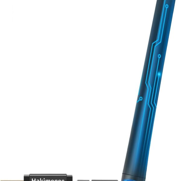 Long Range Bluetooth 5.4 Adapter for PC, Wireless USB Dongle External Antenna for Windows 11 10 8.1 7 Linux Laptop Desktop Computer, Pair with Bluetooth Headset Speaker Mice Keyboard Printer