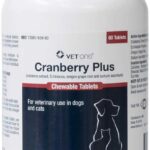 Vet One Cranberry Plus for Dogs & Cats - Urinary Tract & Bladder Support - 60 Chewable Tablets
