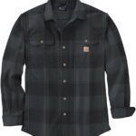 Carhartt Men's 105947 Loose Fit Heavyweight Flannel Long-Sleeve Plaid Shirt