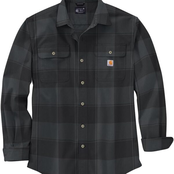 Carhartt Men's 105947 Loose Fit Heavyweight Flannel Long-Sleeve Plaid Shirt