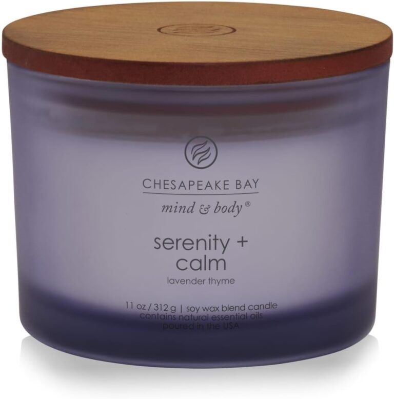 Chesapeake Bay Candle Scented Candle Serenity + Calm (Lavender Thyme) Coffee Table Home Dcor
