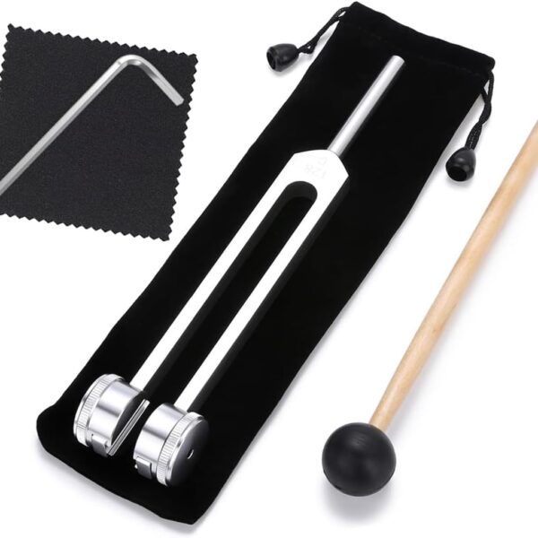 128 hz Tuning Fork for Healing Meditation Tools 128 hertz Tone Therapy Healing Instrument Diapason Chakra Sound Therapy Products Weighted Tuning Fork for Mindfulness