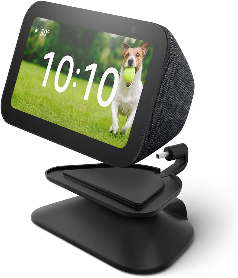 Echo Show 5 (3rd Gen) Adjustable Stand with USB-C Charging Port | Charcoal Echo Show 5 (3rd Gen) Adjustable Stand with USB-C Charging Port | Charcoal