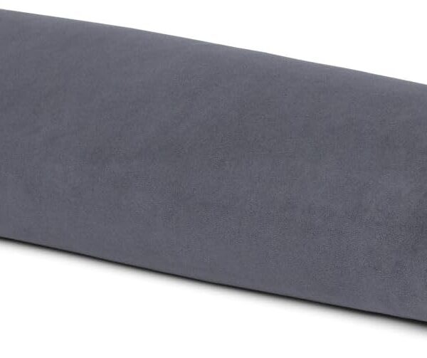 Manduka enlight Bolster Pillow - Yoga Pillow with Machine Washable Microfiber Cover, Curved Design for Optimal Workout and Meditation Support, Yoga and Pilates Equipment