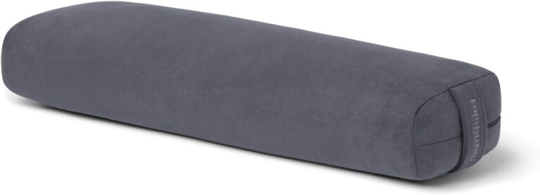 Manduka enlight Bolster Pillow - Yoga Pillow with Machine Washable Microfiber Cover, Curved Design for Optimal Workout and Meditation Support, Yoga and Pilates Equipment