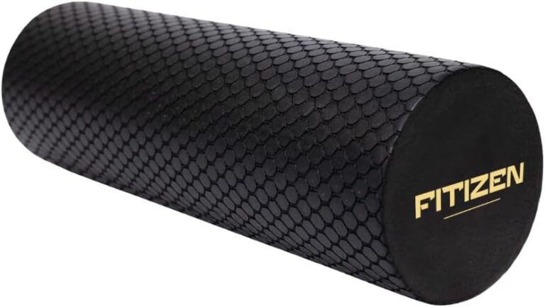 Fitizen Foam Roller  Muscle Massage Rehab Stiff Back Pain Physical Therapy Deep Tissue Firm Exercise Equipment Home Gym Stress Yoga Pilates for The Fit Citizen by FitNation