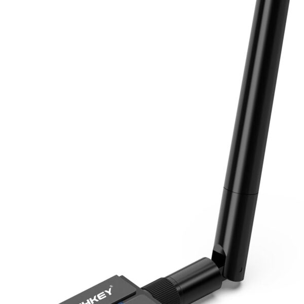 USB Bluetooth 5.4 Adapter for Desktop PC, Long Range 500FT Wireless Transfer for Headphones, Keyboard, Mouse, Compatible with Windows11/10/8.1