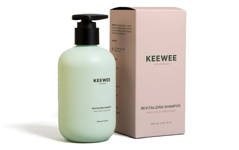 SRILabs KEEWEE Hair Growth Shampoo with Biotin, Niacinamide, Green Tea & Ginkgo  Thickening for Thinning Hair & Hair Loss | Sulfate-Free, Color-Safe, Scalp-Calming