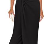 ZESICA Women's 2026 Summer Mock Neck Casual Bodycon Dress Cap Sleeve Elegant Cocktail Party Long Midi Dresses