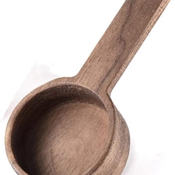 Coffee Spoons, ablespoon Scoop, Coffee Ground Spoon, Measuring for Ground Beans or tea, Soup Cooking Mixing Stirrer Kitchen Tools Utensils, 1 Wooden Tea Scoop (Walnut Wooden 3.86 in