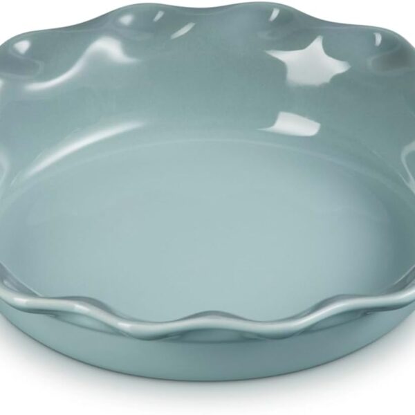 Le Creuset Stoneware Pie Dish, 9", Sea Salt