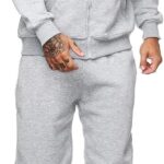Sweatsuits for Men 2 Piece Men's Jogging Tracksuit Set Hoodie Casual Athletic Long Sleeve Zipper Suit Set