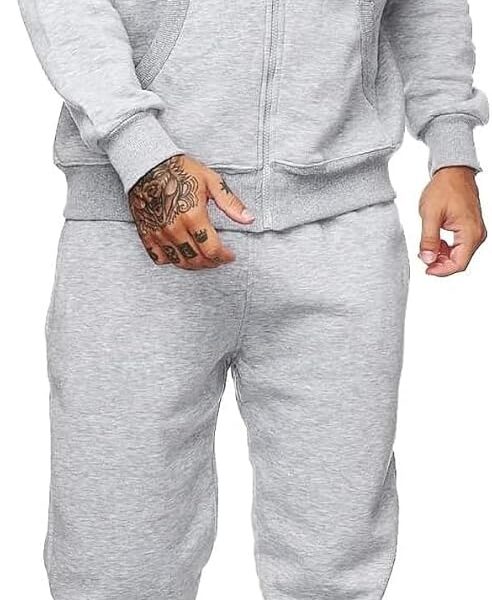 Sweatsuits for Men 2 Piece Men's Jogging Tracksuit Set Hoodie Casual Athletic Long Sleeve Zipper Suit Set