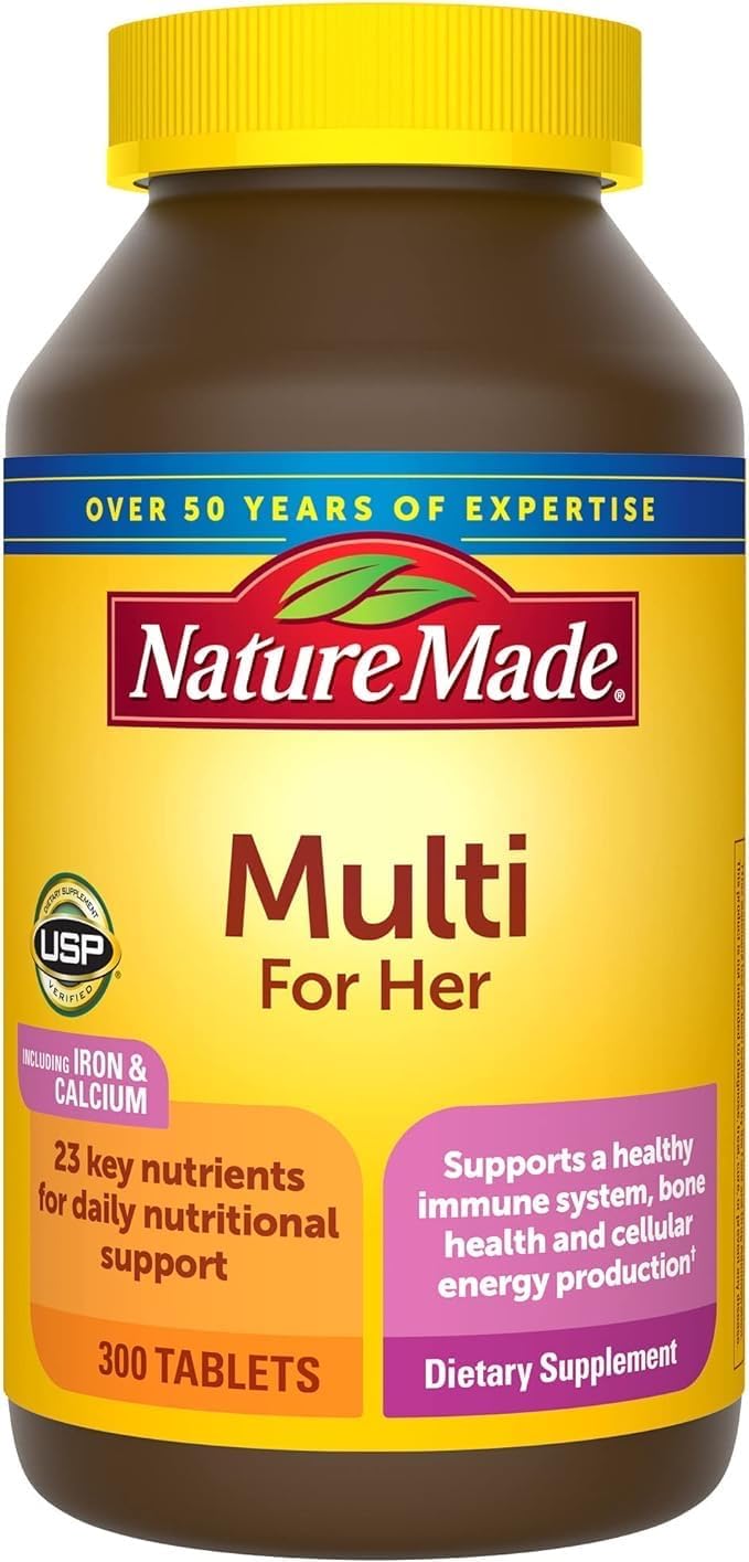 Nature Made Women's Multivitamin Tablets, 300 Count for Daily Nutritional Support Nature Made Women's Multivitamin Tablets, 300 Count for Daily Nutritional Support