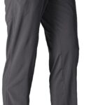 TBMPOY Men's Lightweight Hiking Travel Pants Athletic Outdoor Sports Elastic Waist Water Resistant Sweatpants 2 Pockets
