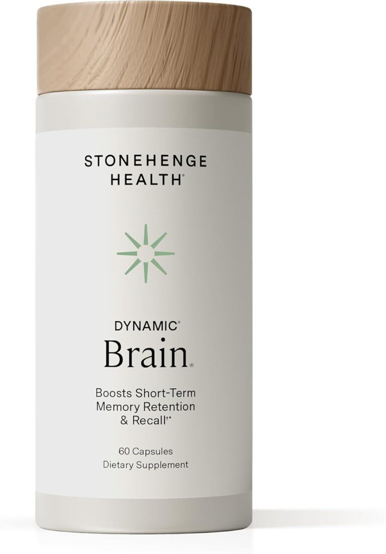 Stonehenge Health Dynamic Brain  BacoMind Bacopa Nootropic Formula  Memory, Recall & Retention, Phosphatidylserine, Huperzine A, DHA & Choline  40 Brain-Boosting Ingredients  Non-GMO, 60 Caps