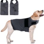 Dog Anxiety Relief Calming Vest, Fireworks, Thunderstorm, Separation Canine Stress Relief Coat, Anti Anxiety Jacket for Dogs (Grey, XL)