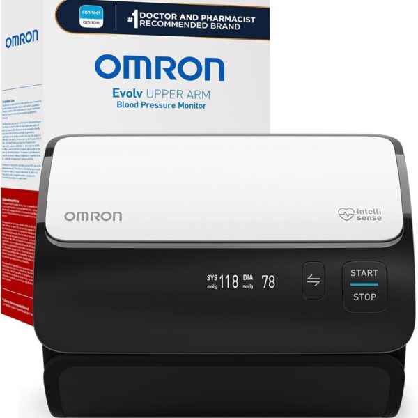 OMRON Evolv Wireless Blood Pressure Monitor for Home Use & Upper Arm Blood Pressure Cuff - #1 Doctor & Pharmacist Recommended Brand - Clinically Validated - Connect App