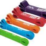 SUNPOW Pull Up Assistance Bands - Set of 5 Resistance Heavy Duty Workout Exercise Stretch Fitness Bands Assist Set for Body, Instruction Guide and Carry Bag Included