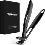 Toenail Clippers for Seniors, Long Handled Curved Head Nail Clippers with Catcher, Ultra-Sharp Heavy Duty for Thick Nails, Ergonomic Design for Men & Women, 18-Month Replacement Warranty