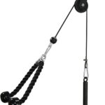 LFJ LAT Pull Down and Lift Weight Pulley System Cable Machine Pulley Attachment for Triceps Pull Down, Biceps Curl, Back, Forearm, Shoulder Home Gym Equipment
