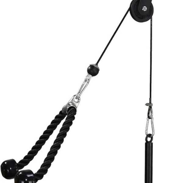 LFJ LAT Pull Down and Lift Weight Pulley System Cable Machine Pulley Attachment for Triceps Pull Down, Biceps Curl, Back, Forearm, Shoulder Home Gym Equipment