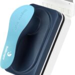 fishkeeper Aquarium Magnetic Glass Cleaner, Fish Tank Algae Magnet Cleaning Tool with Algae Scraper for Glass Aquariums Tank, Floating Scrubber Brush, 2 Detachable Scrapers, Small