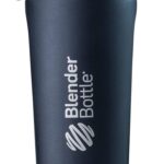 BlenderBottle Radian Shaker Cup Insulated Stainless Steel Water Bottle with Wire Whisk, 26-Ounce, Matte Black