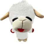 Multipet Lamb Chop Head Knobby Noggins Dog Ball Toy Size 5"