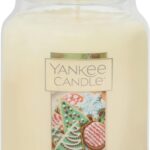 Yankee Candle Christmas Cookie Scented Classic 22oz Large Jar Single Wick Candle Over 110 Hours of Burn Time Perfect for Holiday Gifting and Celebration