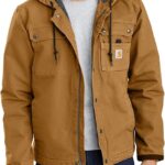 Carhartt Men's Relaxed Fit Washed Duck Sherpa-Lined Utility Jacket