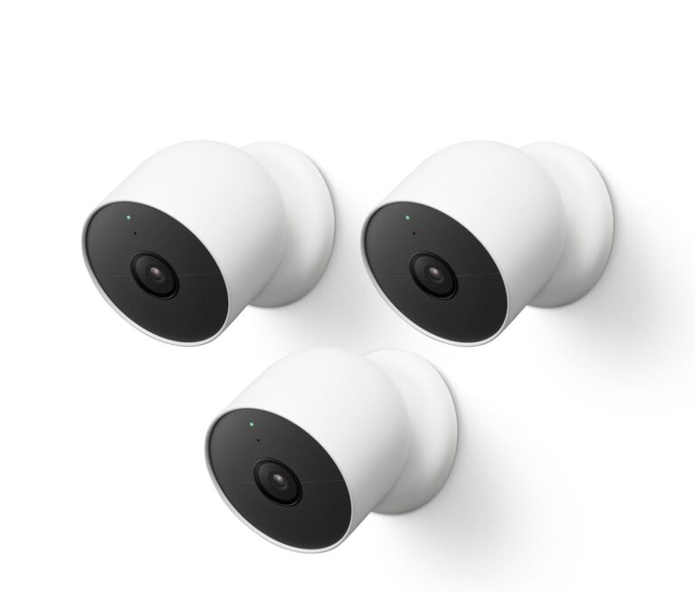 Google Nest Cam Outdoor or Indoor/Battery - 2nd Generation (3 Pack)