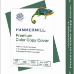 Hammermill Cardstock, Premium Color Copy, 100 lb, 8.5x11 - 1 Pack (250 Sheets) - 100 Bright, Made in the USA Card Stock, 120024R, White