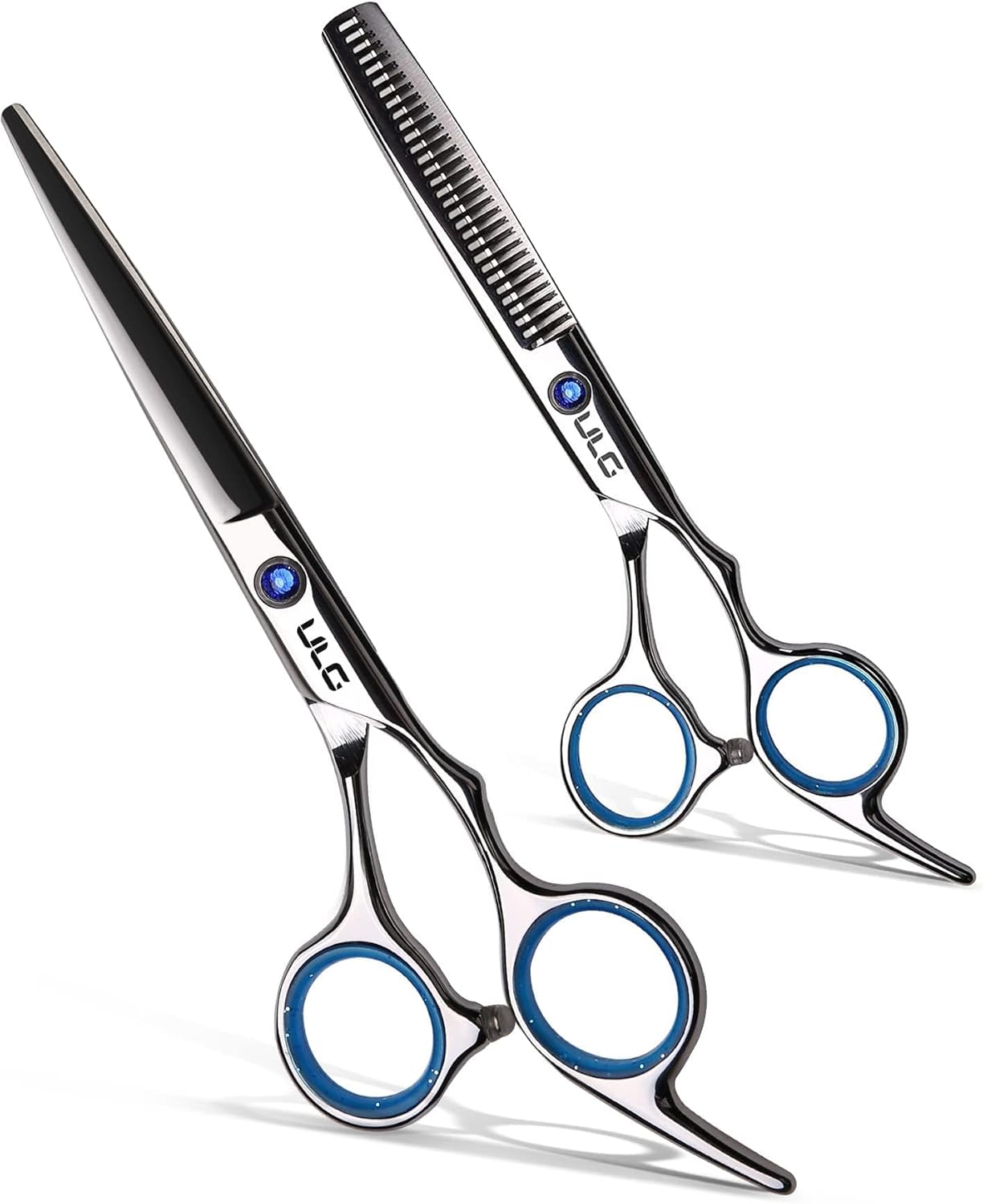 Hair Cutting Scissors Thinning Shears Kit ULG Professional Barber Hairdressing Texturizing Salon Razor Edge Scissor Japanese Stainless Steel 6.5 inch Hair Cutting Scissors Thinning Shears Kit ULG Professional Barber Hairdressing Texturizing Salon Razor Edge Scissor Japanese Stainless Steel 6.5 inch