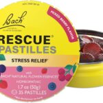 RESCUE Bach PASTILLES, Mixed Berry Flavor, Stress Relief Lozenges, Homeopathic, Flower Essences, 35 Count