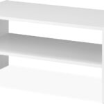 Whitmor Wood Stackable 2-Shelf Shoe Rack, White, 24 inches