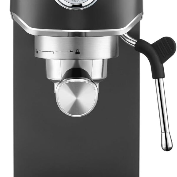 CASABREWS CM5418 Espresso Machine 20 Bar, Stainless Steel Espresso Maker with Milk Frother, Compact Cappuccino Machine for Home, Espresso Coffee Machine, Gift for Her, Gift for Family, Black