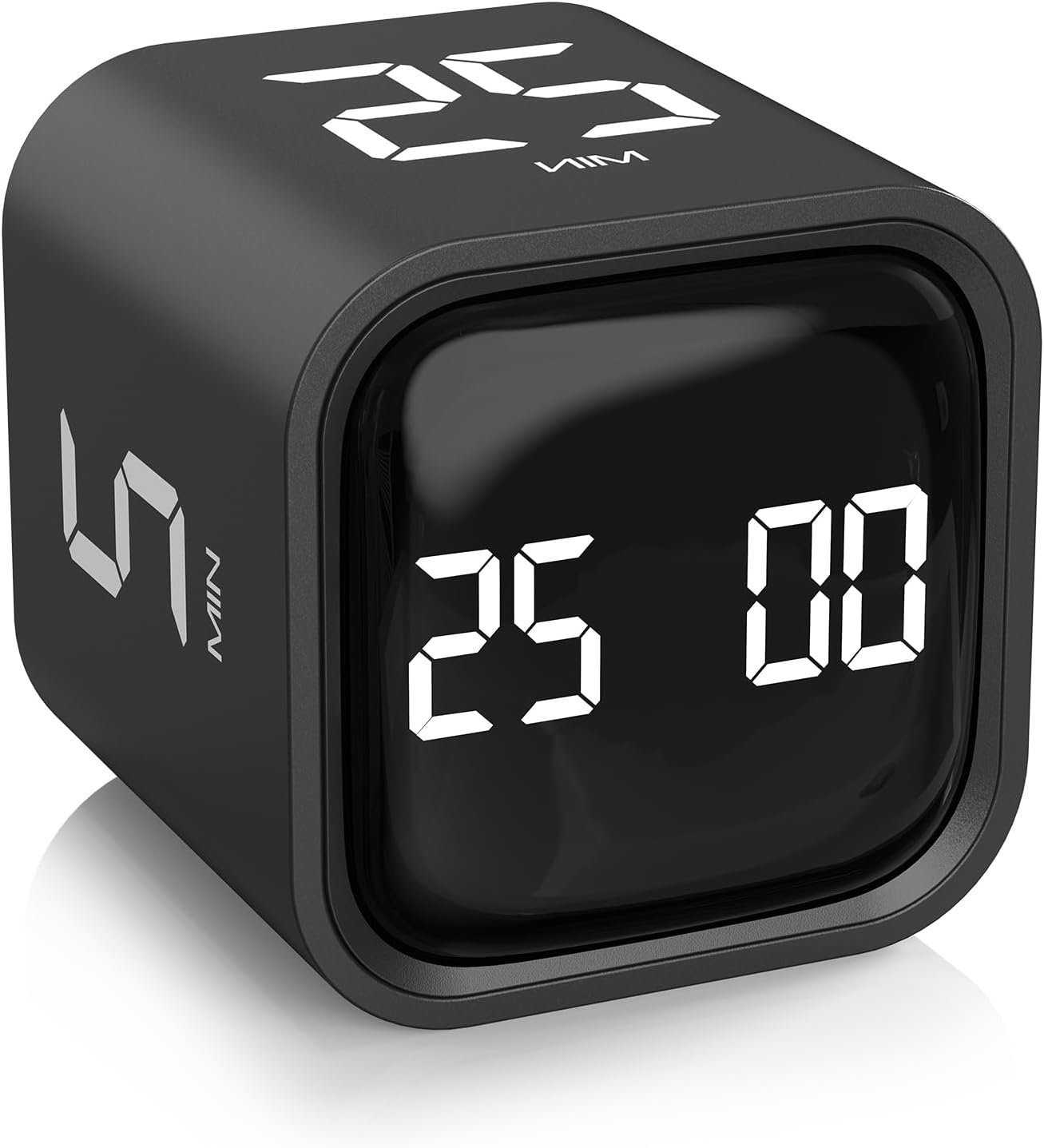 Rotating Pomodoro Timer 5, 25, 10 50 Minutes Preset, Desk Productivity Flip Timer, ADHD Tool Cube Countdown Stopwatch, Vibration/High/Low Volume/Custom Modes, for Work, Study, Back to School, Kitchen Rotating Pomodoro Timer 5, 25, 10 50 Minutes Preset, Desk Productivity Flip Timer, ADHD Tool Cube Countdown Stopwatch, Vibration/High/Low Volume/Custom Modes, for Work, Study, Back to School, Kitchen