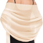 Shawls and Wraps for Evening Dresses Sheer Chiffon Women Elegant Soft Silky Wraps Wedding Bridal Scarf
