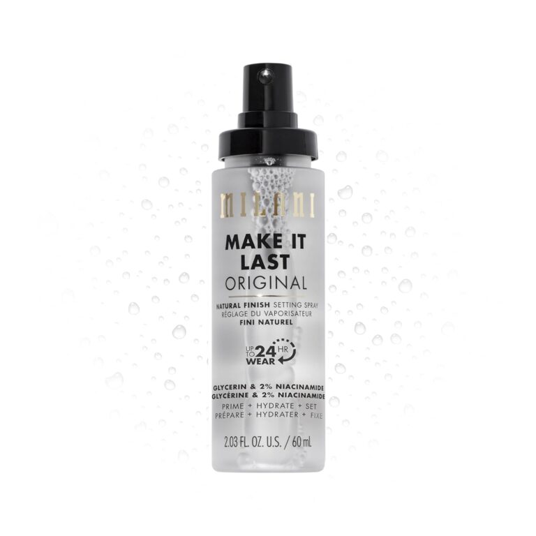 Milani Make It Last Setting Spray + Primer - Original Natural Finish, 24-Hour Wear Long Lasting Makeup Sealer & Finishing Spray, Cruelty-Free Vegan Face Mist, 2.03 Fl. Oz