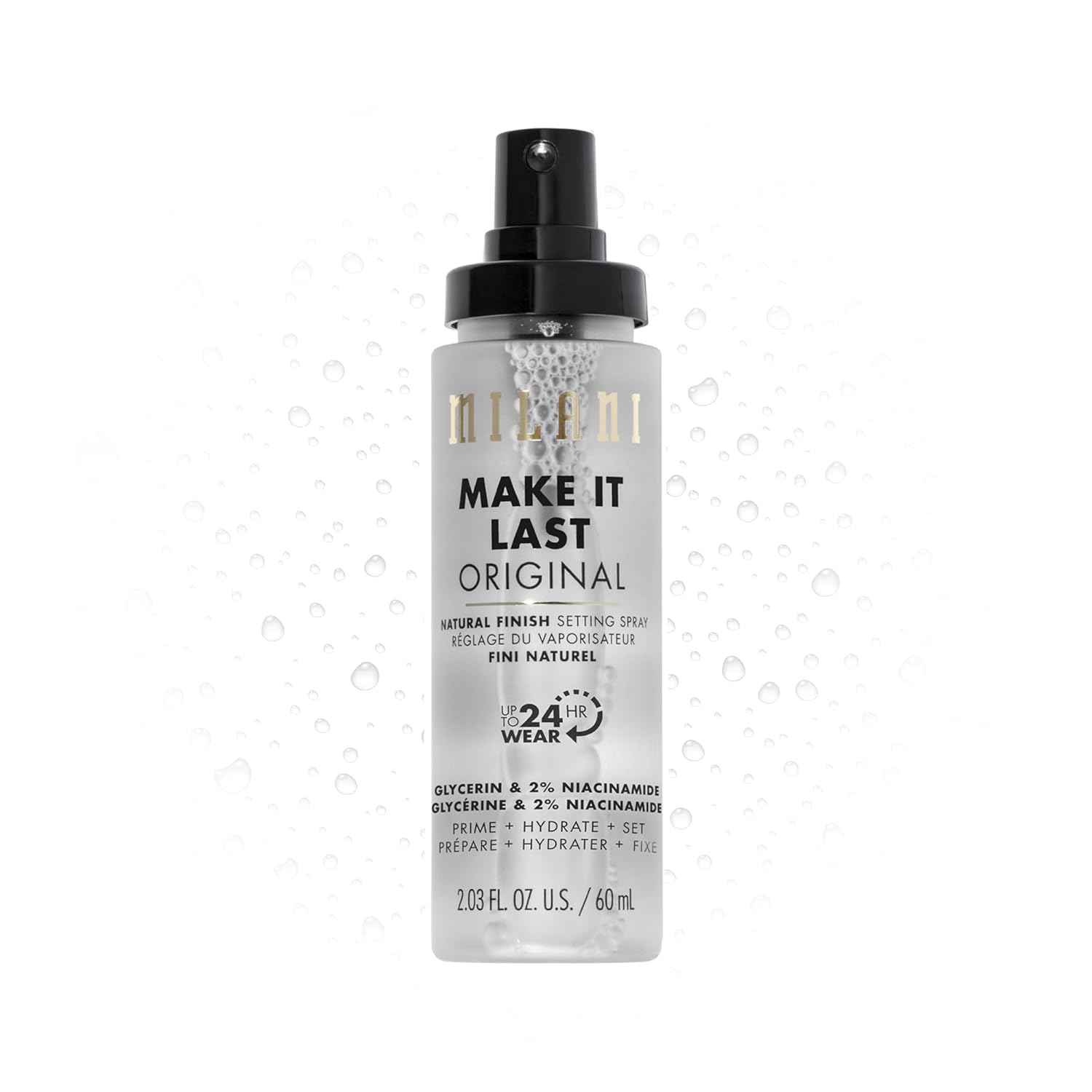Milani Make It Last Setting Spray + Primer - Original Natural Finish, 24-Hour Wear Long Lasting Makeup Sealer & Finishing Spray, Cruelty-Free Vegan Face Mist, 2.03 Fl. Oz Milani Make It Last Setting Spray + Primer - Original Natural Finish, 24-Hour Wear Long Lasting Makeup Sealer & Finishing Spray, Cruelty-Free Vegan Face Mist, 2.03 Fl. Oz