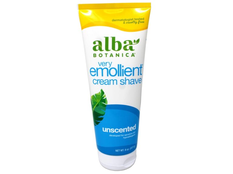 Alba Botanica Very Emollient Cream Shave, Unscented, 8 Oz