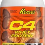 Cellucor C4 Whey Protein Powder, Reese's Peanut Butter & Chocolate - 25g Protein, 0g Added Sugar, 140 Calories Per Serving, Supports Muscle Recovery, 28 Servings, Premium Whey for Post-Workout